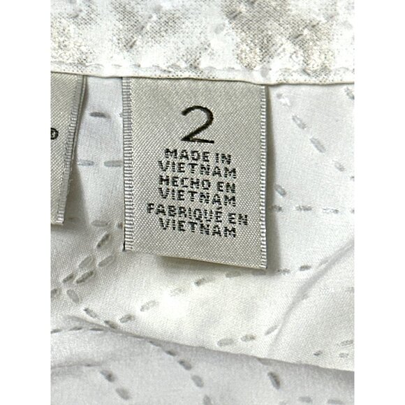 Chicos Zenergy White Animal Print Quilted Zip Front Sleeveless Lightweight Vest - Picture 8 of 13